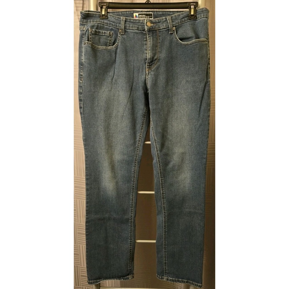 Unionbay UB Tech Mens Flex Denim Jeans Straight Fit Blue Tag 36x32 Measure 36x30